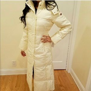 NWT women junior ecko long cream puffer ja…